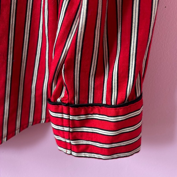 Lauren Ralph Lauren Red Striped Pajama Set - Picture 3 of 13